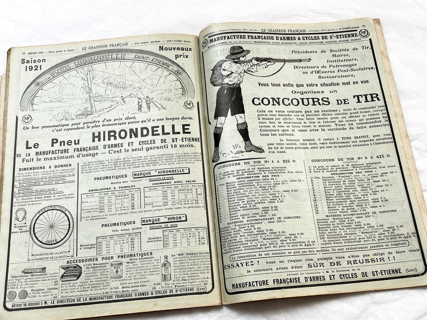 1920s – French Magazine - Le Chasseur Français - French vintage illustrated lifestyle & advertising publication