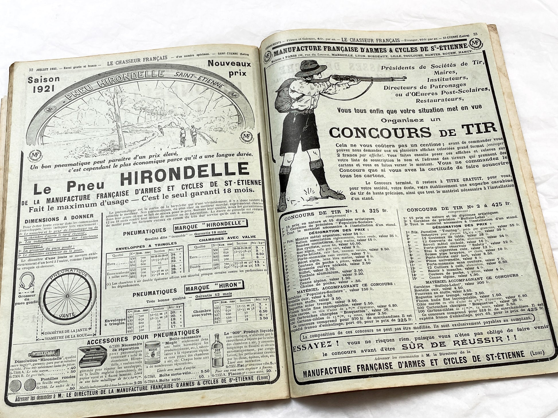 1920s – French Magazine - Le Chasseur Français - French vintage illustrated lifestyle & advertising publication