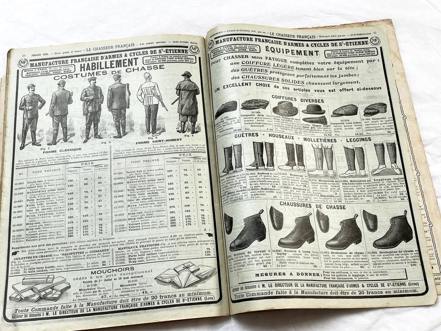1920s – French Magazine - Le Chasseur Français - French vintage illustrated lifestyle & advertising publication