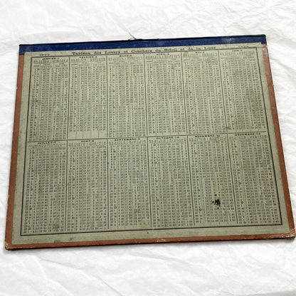 1920s - Vintage French Postal & Telegraph Almanac Illustrated Alsatian Scene with Geese - Historical Folk Culture Document