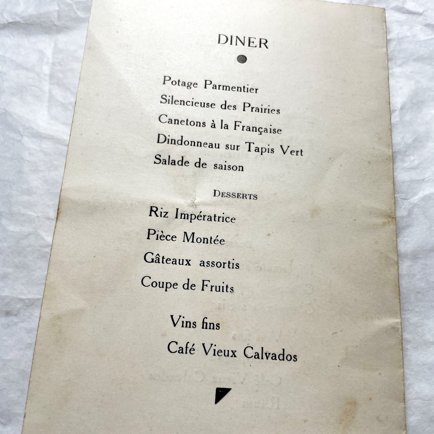1950s - Two Vintage French Menus - Wedding Menu - Communion Menu - Vintage Collectible Paper Ephemera