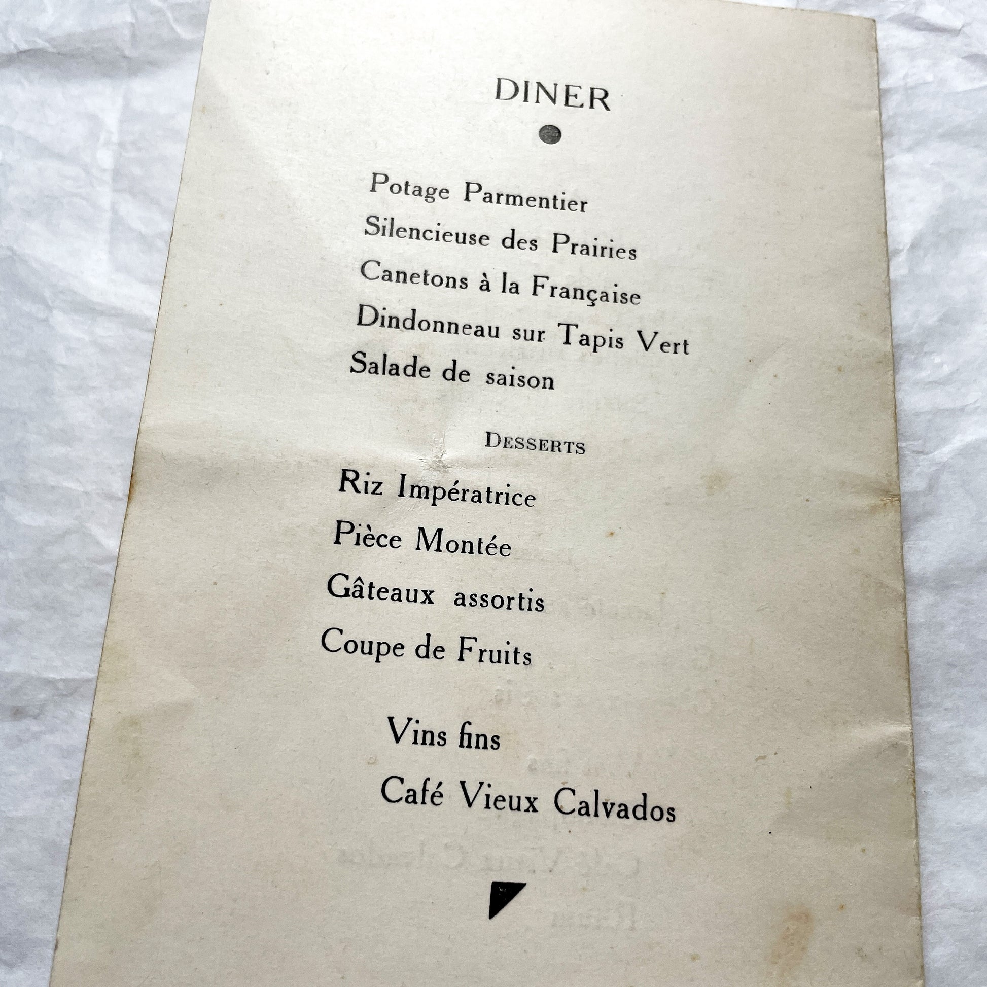 1950s - Two Vintage French Menus - Wedding Menu - Communion Menu - Vintage Collectible Paper Ephemera