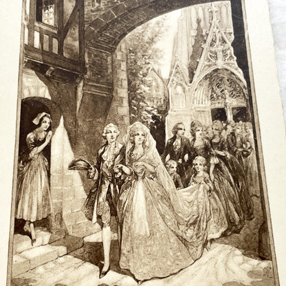 1940s - Vintage French Wedding Menus - Elegant Bridal Celebration Ephemera - Classic French Cuisine Dining Experience Collectible