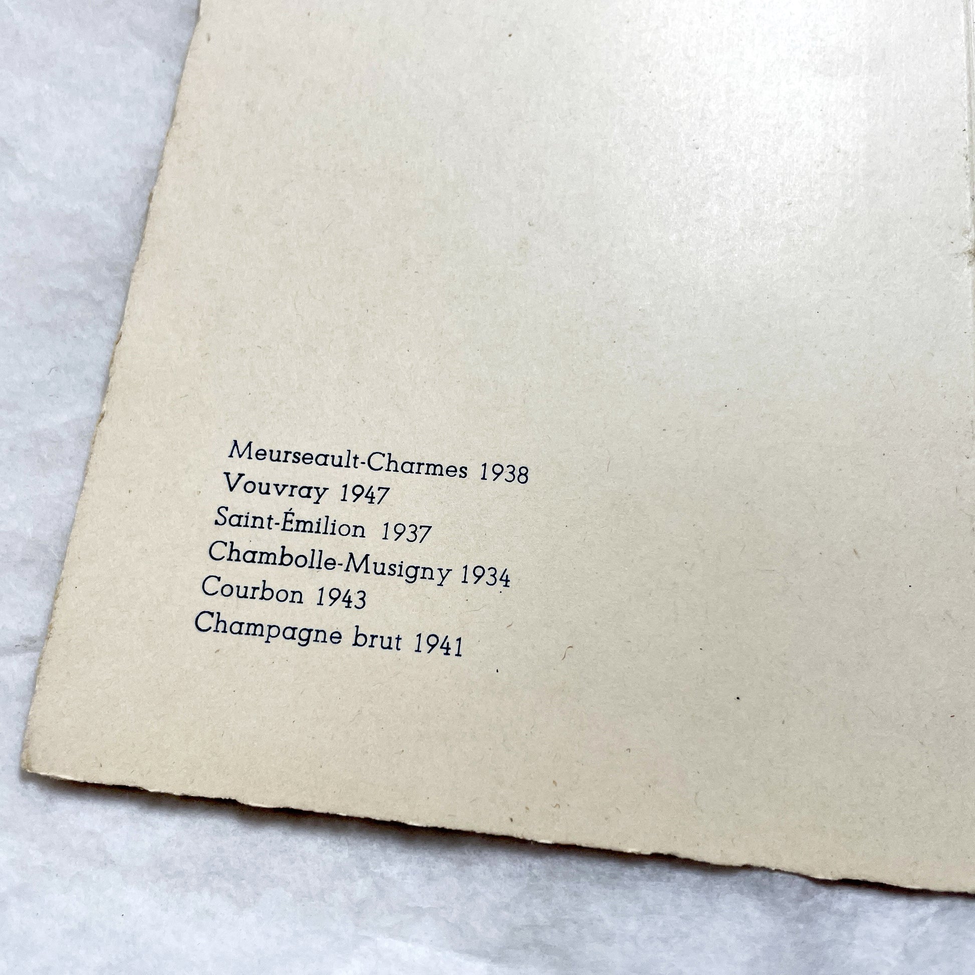 1940s - Vintage French Wedding Menus - Elegant Bridal Celebration Ephemera - Classic French Cuisine Dining Experience Collectible