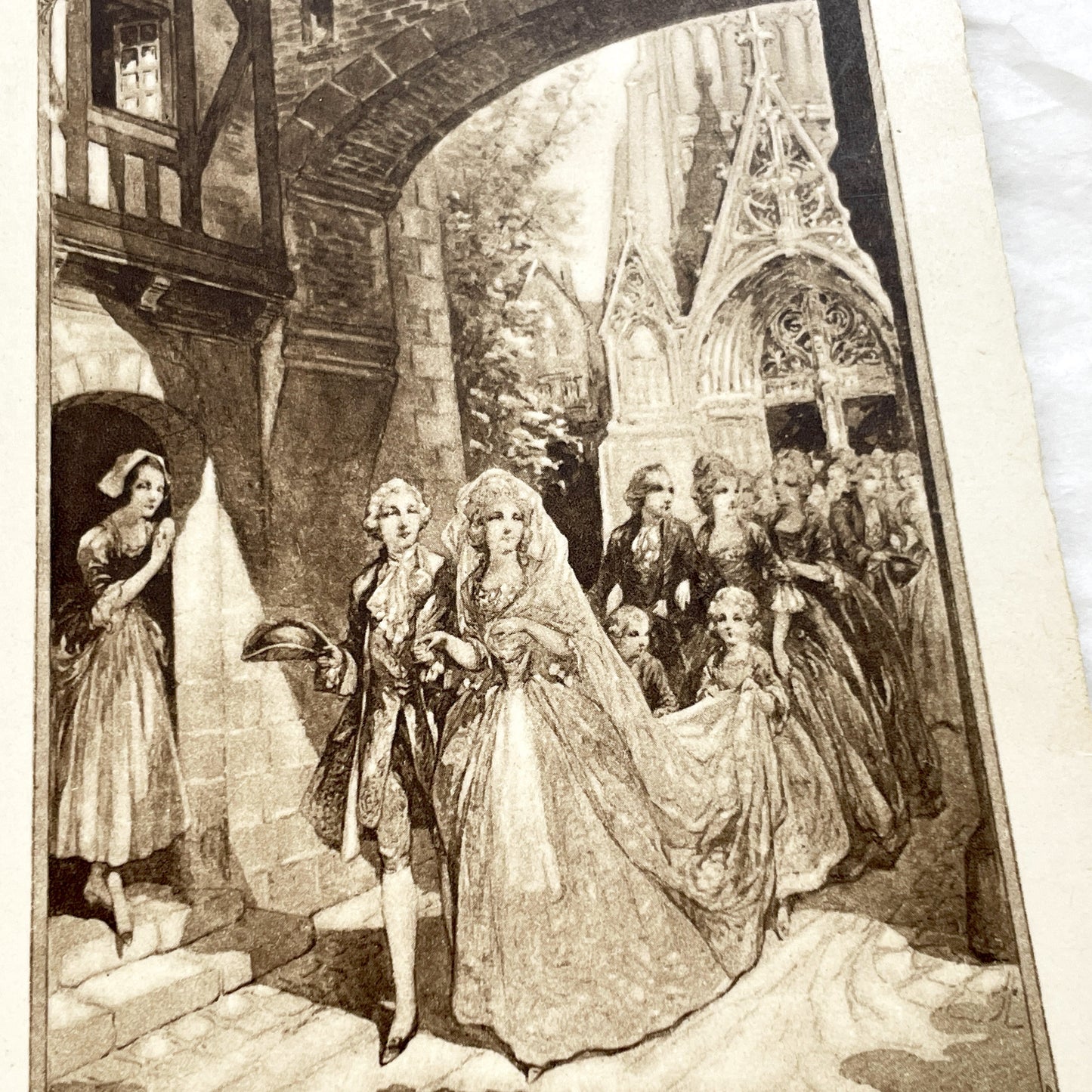1940s - Two Vintage French Wedding Menus - Antique Ephemera - Celebration Dinner Lunch Wines - Old Paper Memorabilia