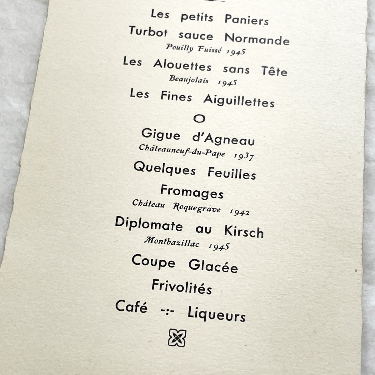 1940s - Two Original French Post-War Menus - Solemn Communion And Wedding - Historic Collectible Dinner Set - French Ephemera Decor