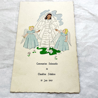 1940s - Vintage French Menu Cards - Elegant Dining Ephemera - Post-War Celebration Memorabilia - Collectible European Printables