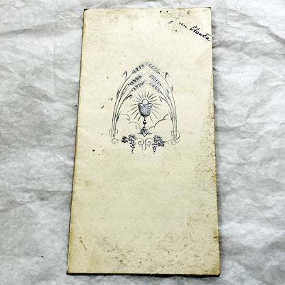 1940s - Historic French Wedding Menu 1943 - World War II Era Culinary Document - Occupied France - Two Antique Dinner Programs