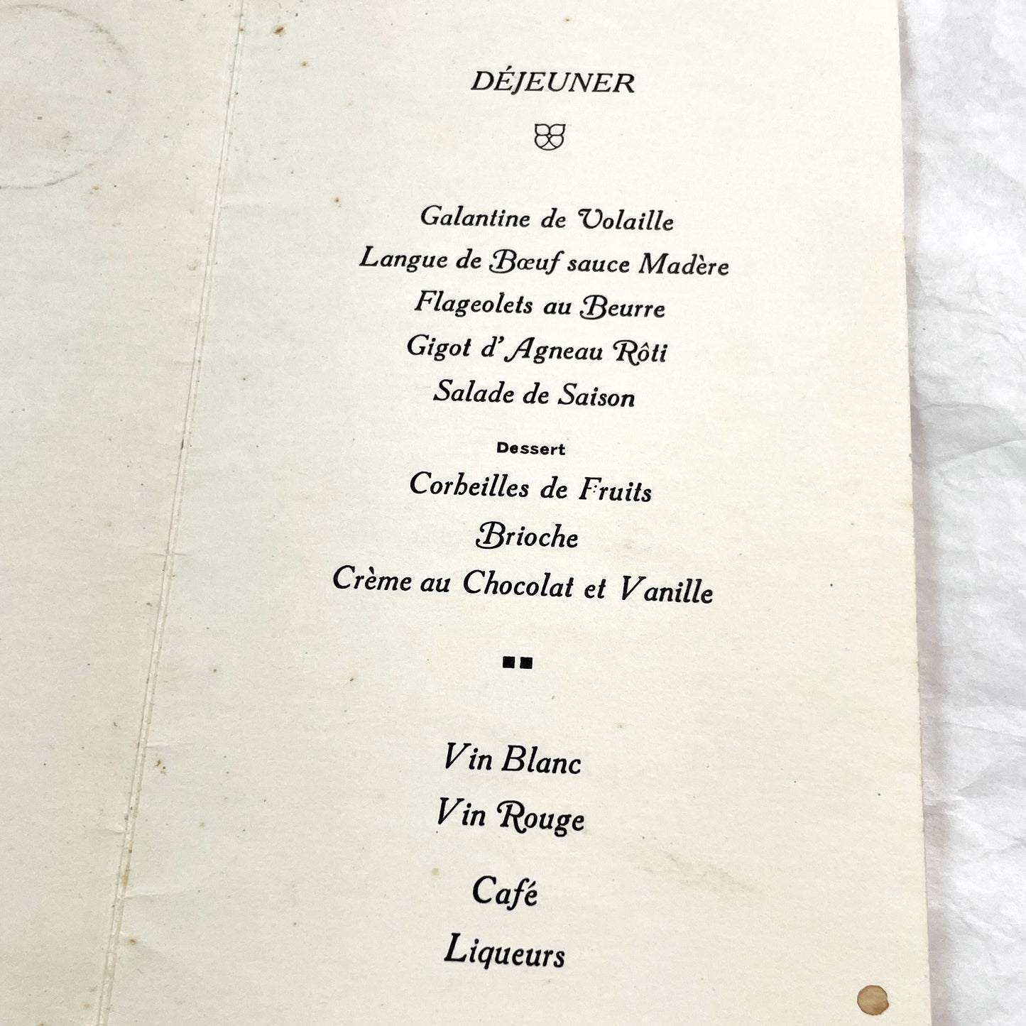 1930s - Vintage First Communion Menu - 1939 French Religious Sacrament Document - Elegant Dinner Luncheon Program Historical Collectible