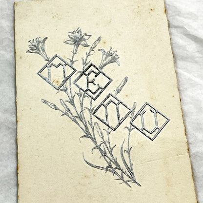 1930s - Vintage French First Communion Menu Card - 1936 - Religious Ephemera - Antique Dinner Program