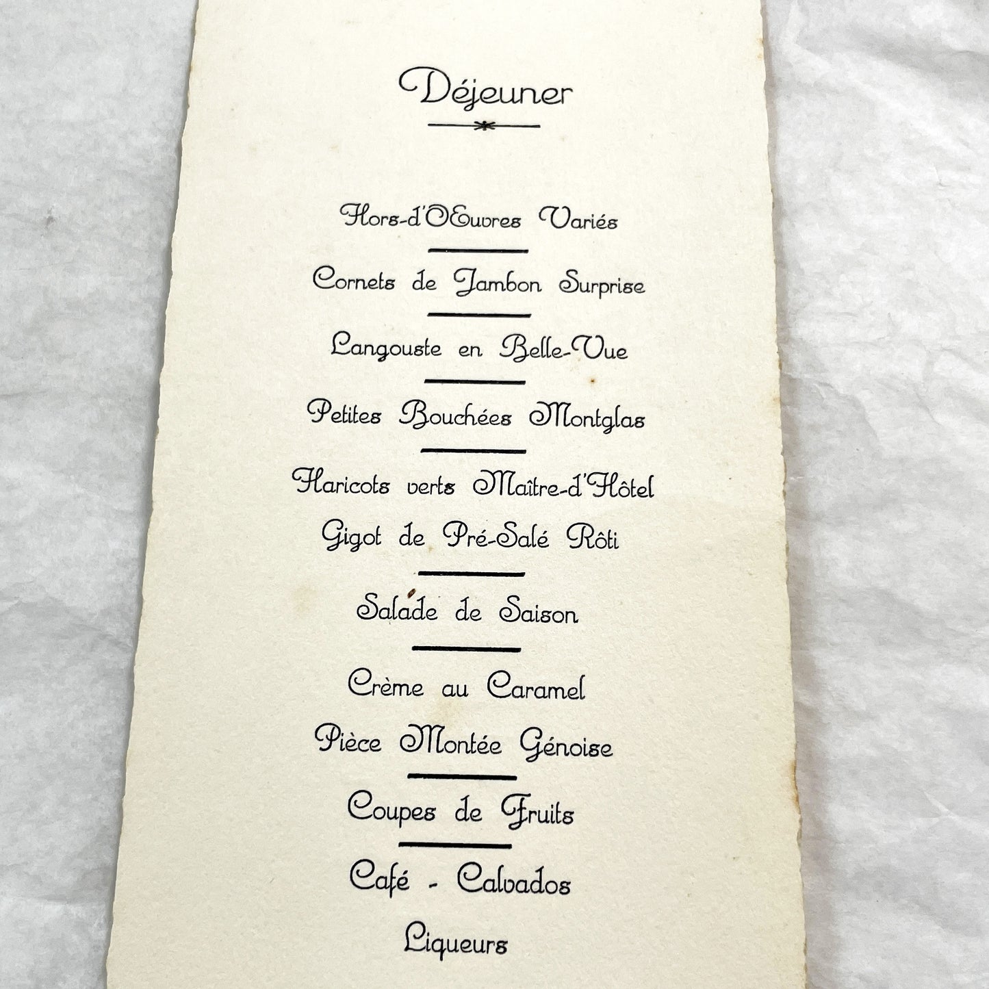 1930s - Vintage French First Communion Menu Card - 1936 - Religious Ephemera - Antique Dinner Program