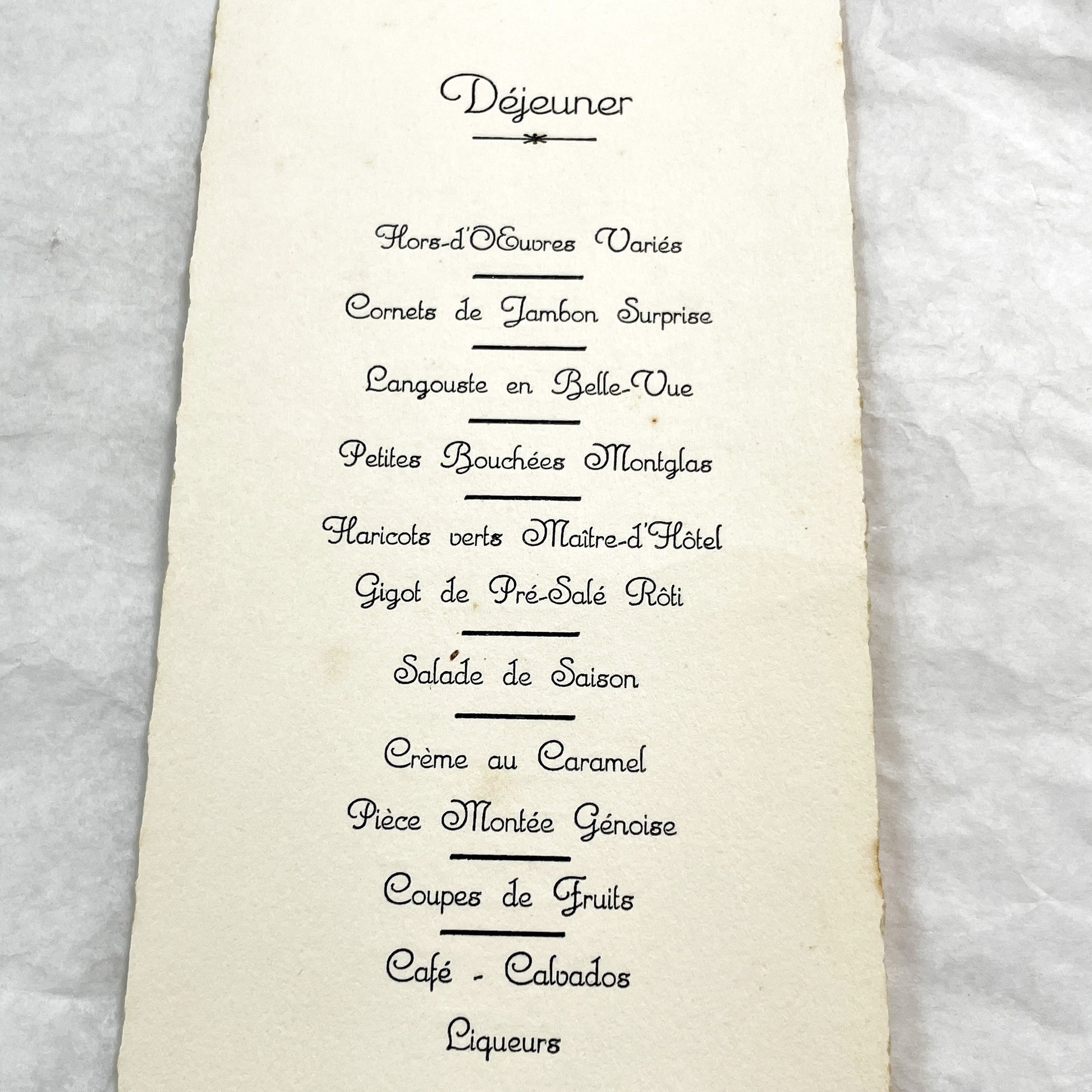1930s - Vintage French First Communion Menu Card - 1936 - Religious Ephemera - Antique Dinner Program