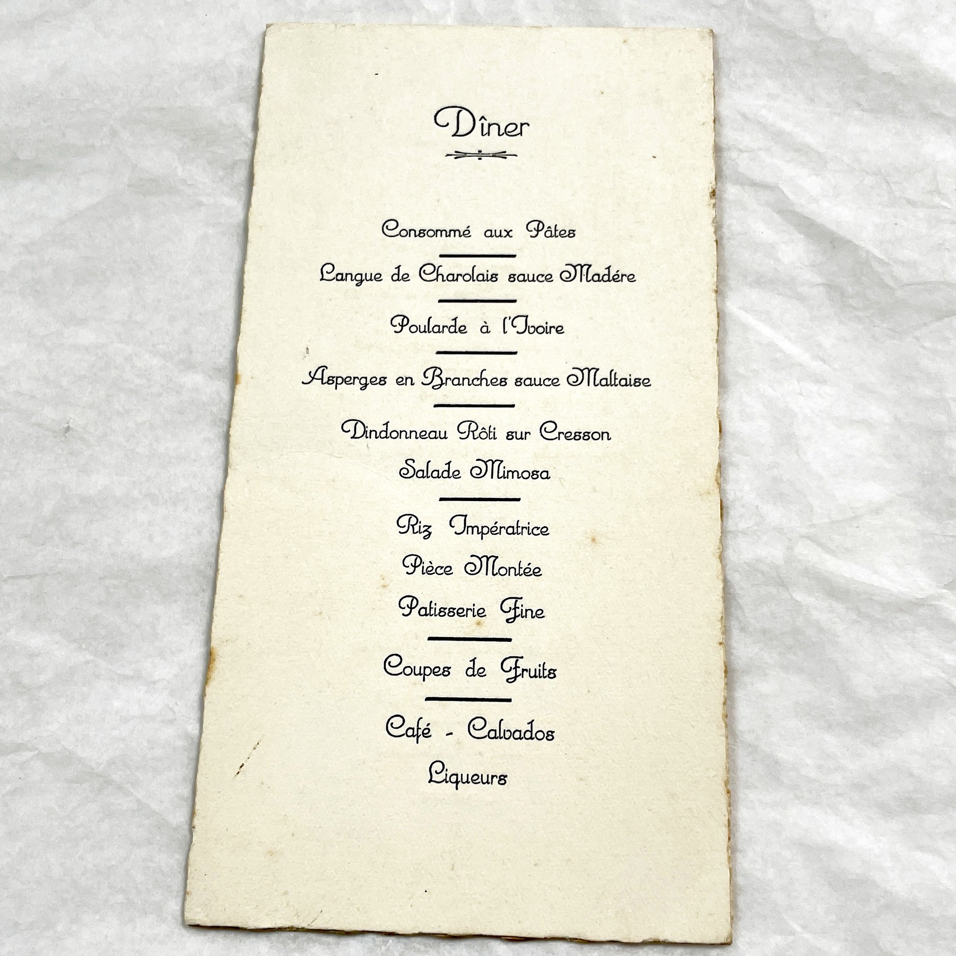 1930s - Vintage French First Communion Menu Card - 1936 - Religious Ephemera - Antique Dinner Program