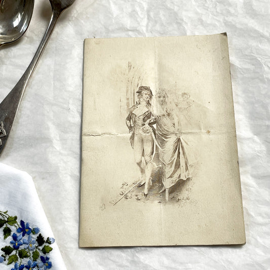 1920s - Antique French Menu From Restaurant Chandivert Flers - Elegant Wedding Dinner - Historic French Cuisine Collectible