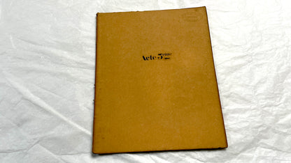 1930s French play script manuscript showing 'Acte 5ème' and handwritten text for a theater scene.