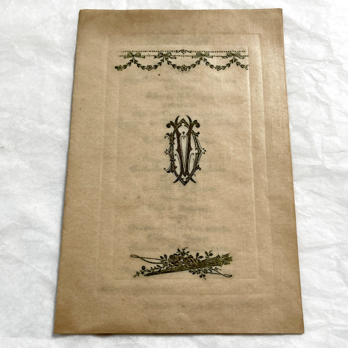 1920s - Antique French Dinner Menu Collectible - Formal Dining Ephemera - Vintage Restaurant Chandivert Caen - Historical Culinary Document