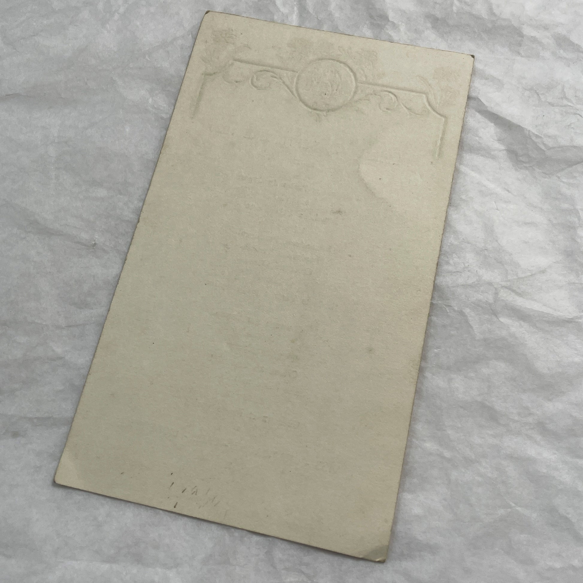 1920s - Vintage French Dinner Menu - September 20 1920 - Ornate Art Deco Monogram Design - Historical Dining Ephemera