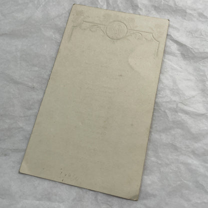 1920s - Vintage French Dinner Menu - September 20 1920 - Ornate Art Deco Monogram Design - Historical Dining Ephemera