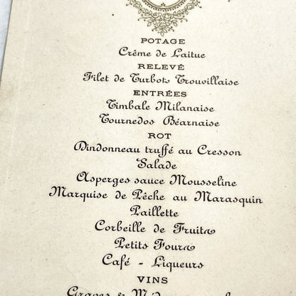 1920s - Vintage French Restaurant Menu - Chandivert Caen Dining - Historical Ephemera - Elegant Cuisine - Normandy Collectible