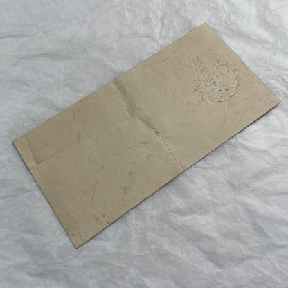 1920s - Vintage French Dinner Menu Ephemera - 1923 September 18 -  Elegant Formal Meal - Madeleine Charles