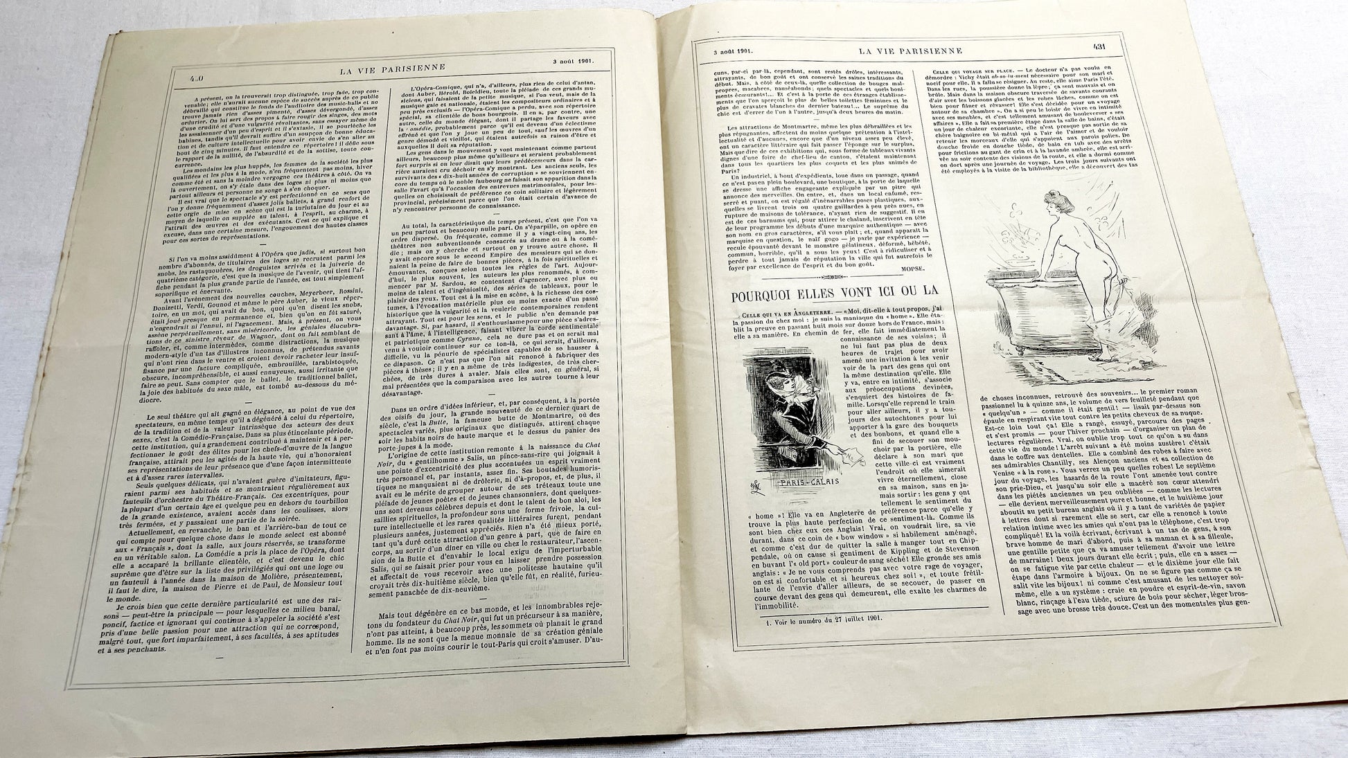 1900s - La Vie Parisienne French Illustrated Magazine - Belle Époque Satirical Journal - Paris Fashion & Art Review