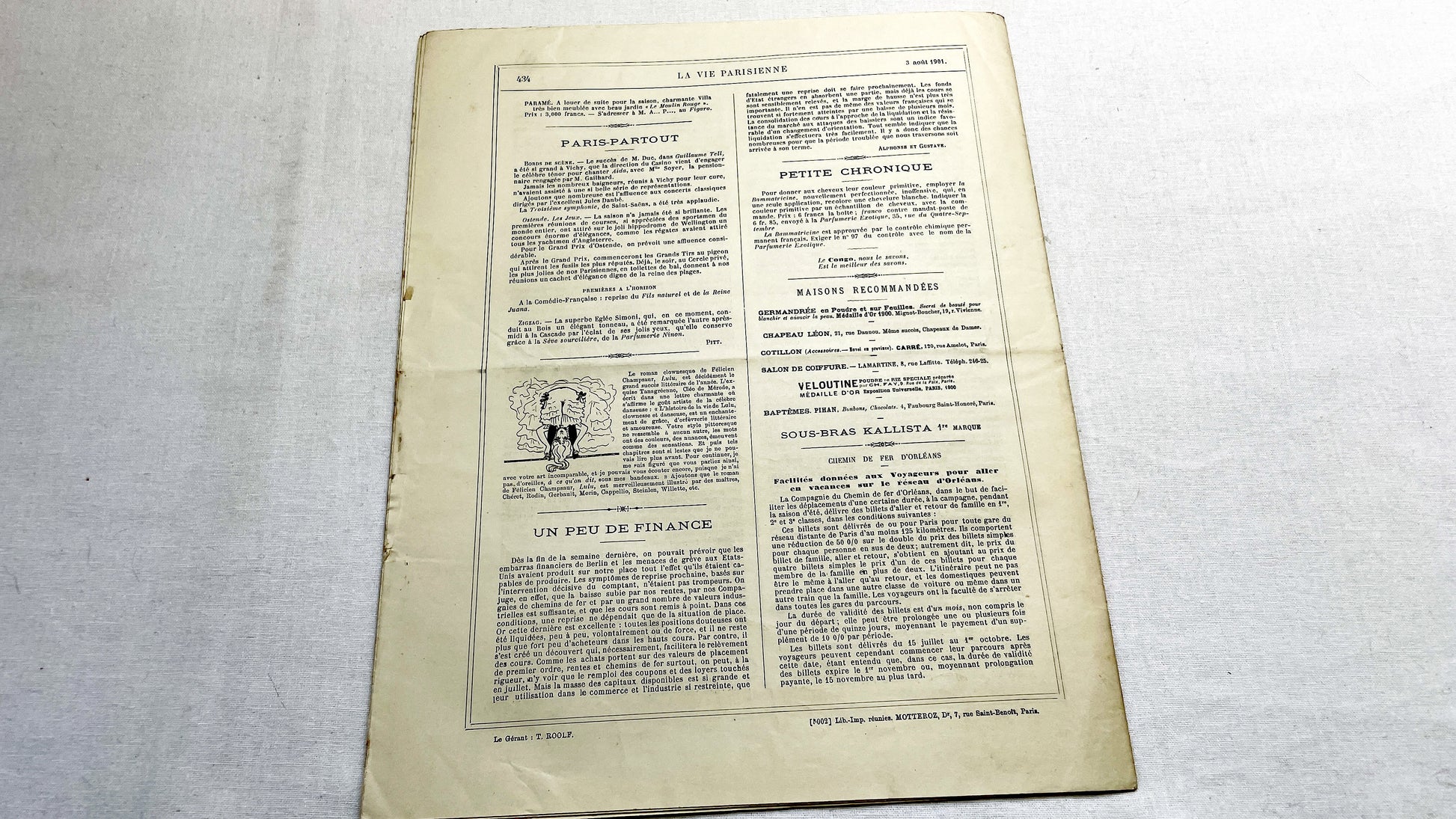 1900s - La Vie Parisienne French Illustrated Magazine - Belle Époque Satirical Journal - Paris Fashion & Art Review