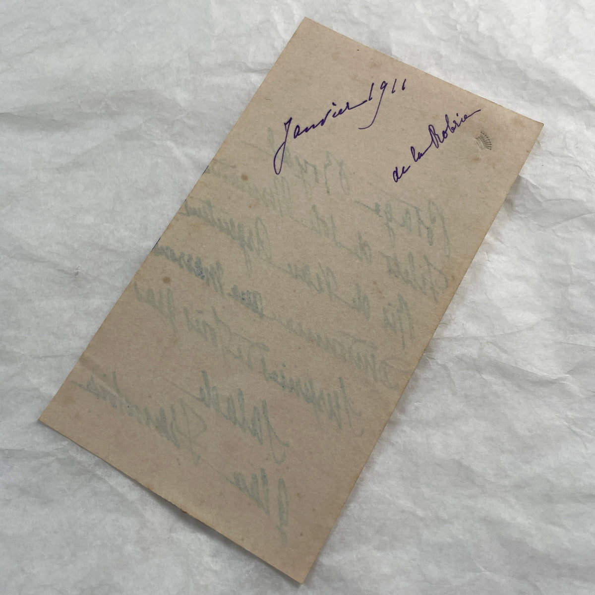 1910s - Formal Handwritten French Menu from 1911 - Vintage Royal Dining Card - Historic Culinary Document - French Cuisine