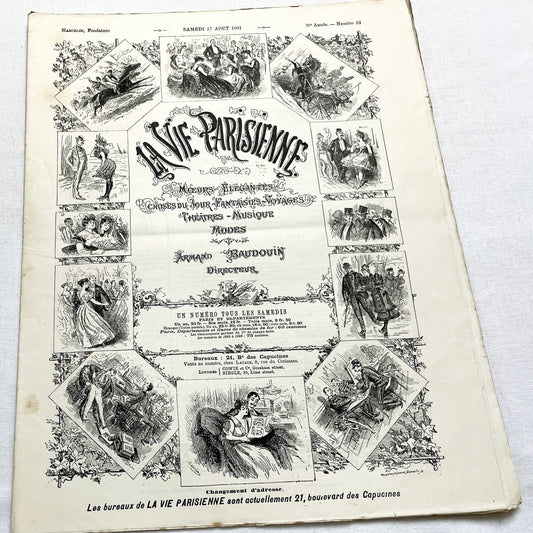 1900s - La Vie Parisienne French Illustrated Magazine - Belle Époque Satirical Journal - Paris Fashion & Art Review