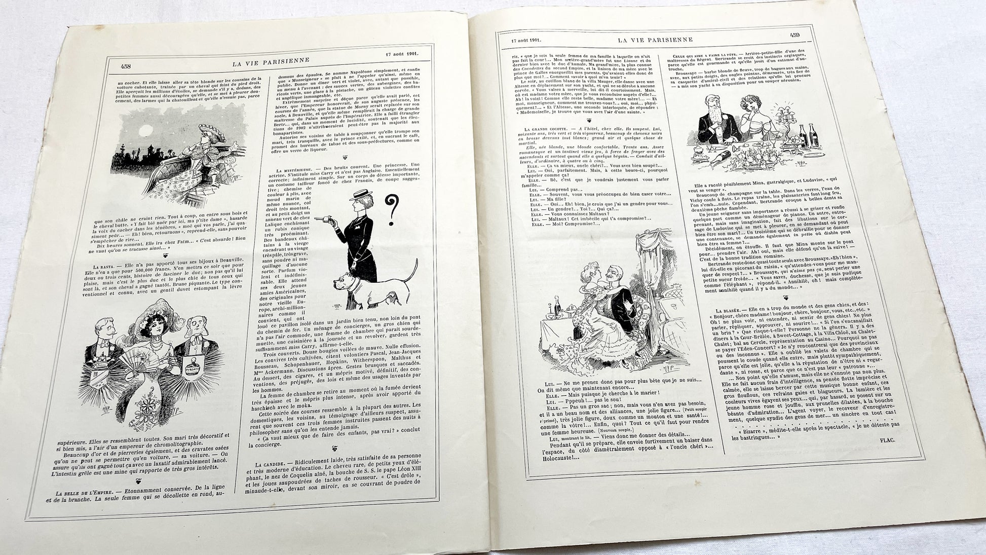 1900s - La Vie Parisienne French Illustrated Magazine - Belle Époque Satirical Journal - Paris Fashion & Art Review