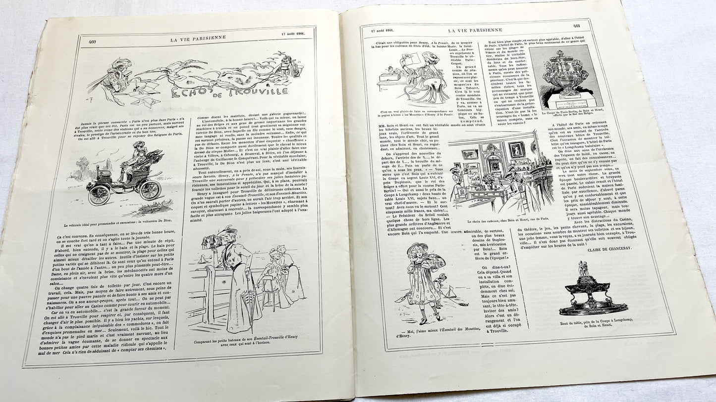 1900s - La Vie Parisienne French Illustrated Magazine - Belle Époque Satirical Journal - Paris Fashion & Art Review