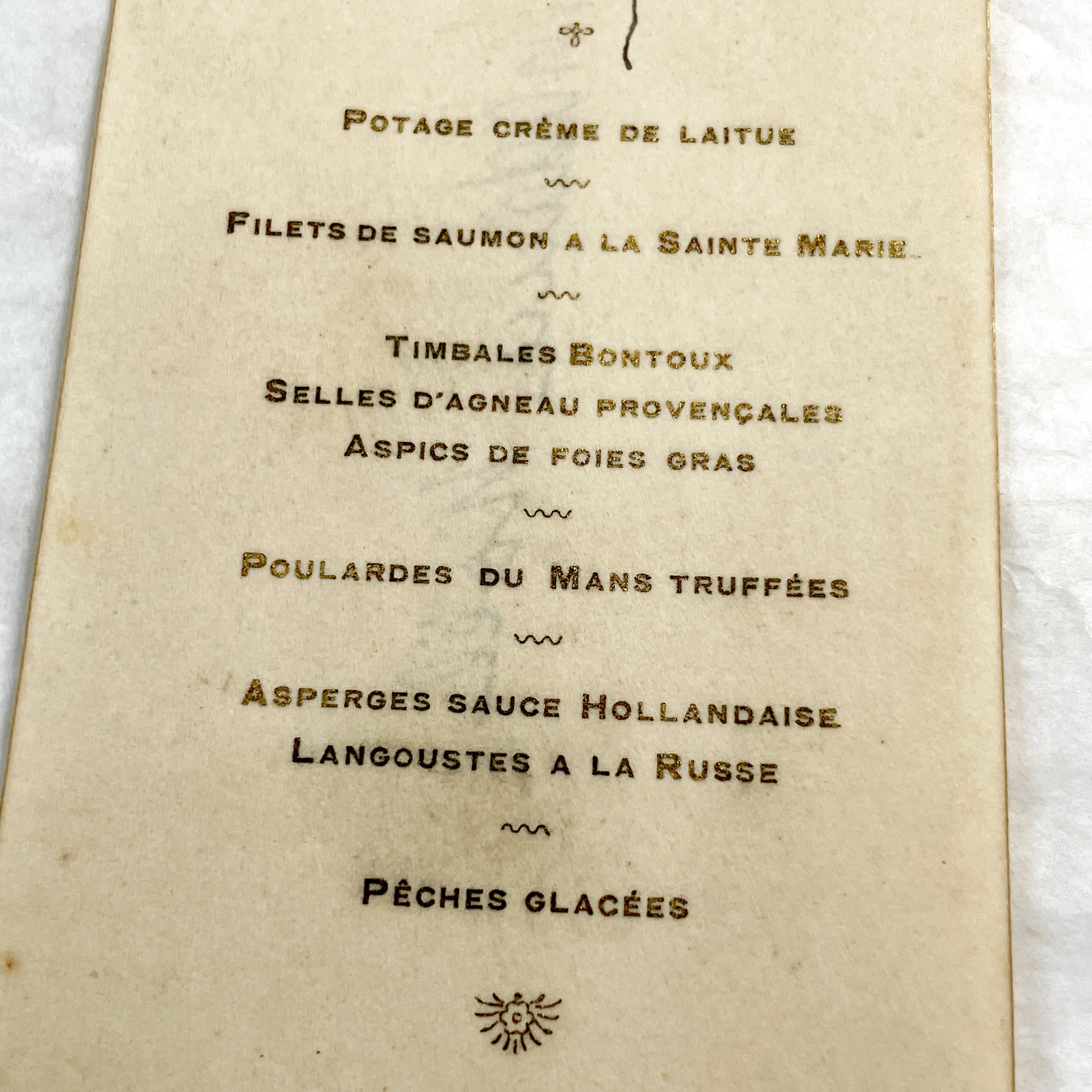 1910s - French Restaurant Menu Card - Elegant Dining Experience from June 15, 1911 - Historic Culinary Document - Vintage Cuisine
