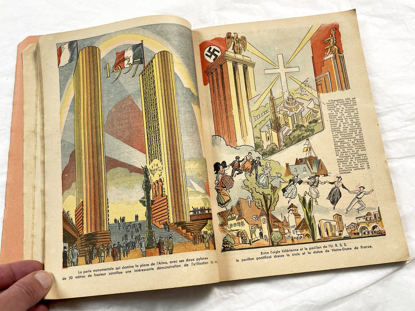 1930s - Vintage French Almanac 1938 - Illustrated Catholic Historical Annual - Paris Bonne Presse Religious Chronicle Pre-WWII Era