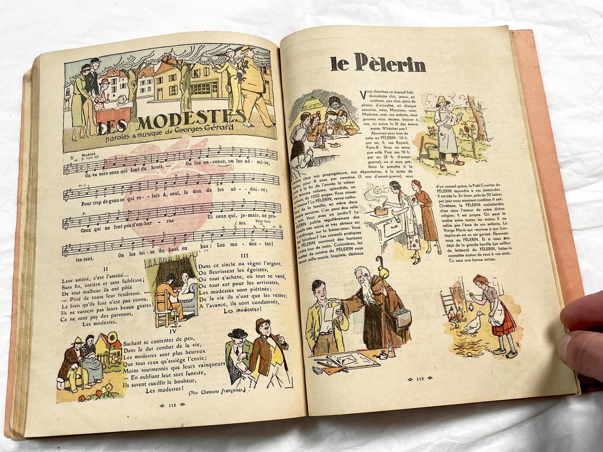 1930s - Vintage French Almanac 1938 - Illustrated Catholic Historical Annual - Paris Bonne Presse Religious Chronicle Pre-WWII Era