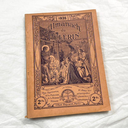 1930s - Vintage French Religious Almanac - Catholic Almanac - Illustrated Annual Book - Maison de la Bonne Presse - Historical - Collectible