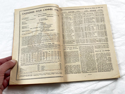 1930s - Vintage French Religious Almanac - Catholic Almanac - Illustrated Annual Book - Maison de la Bonne Presse - Historical - Collectible