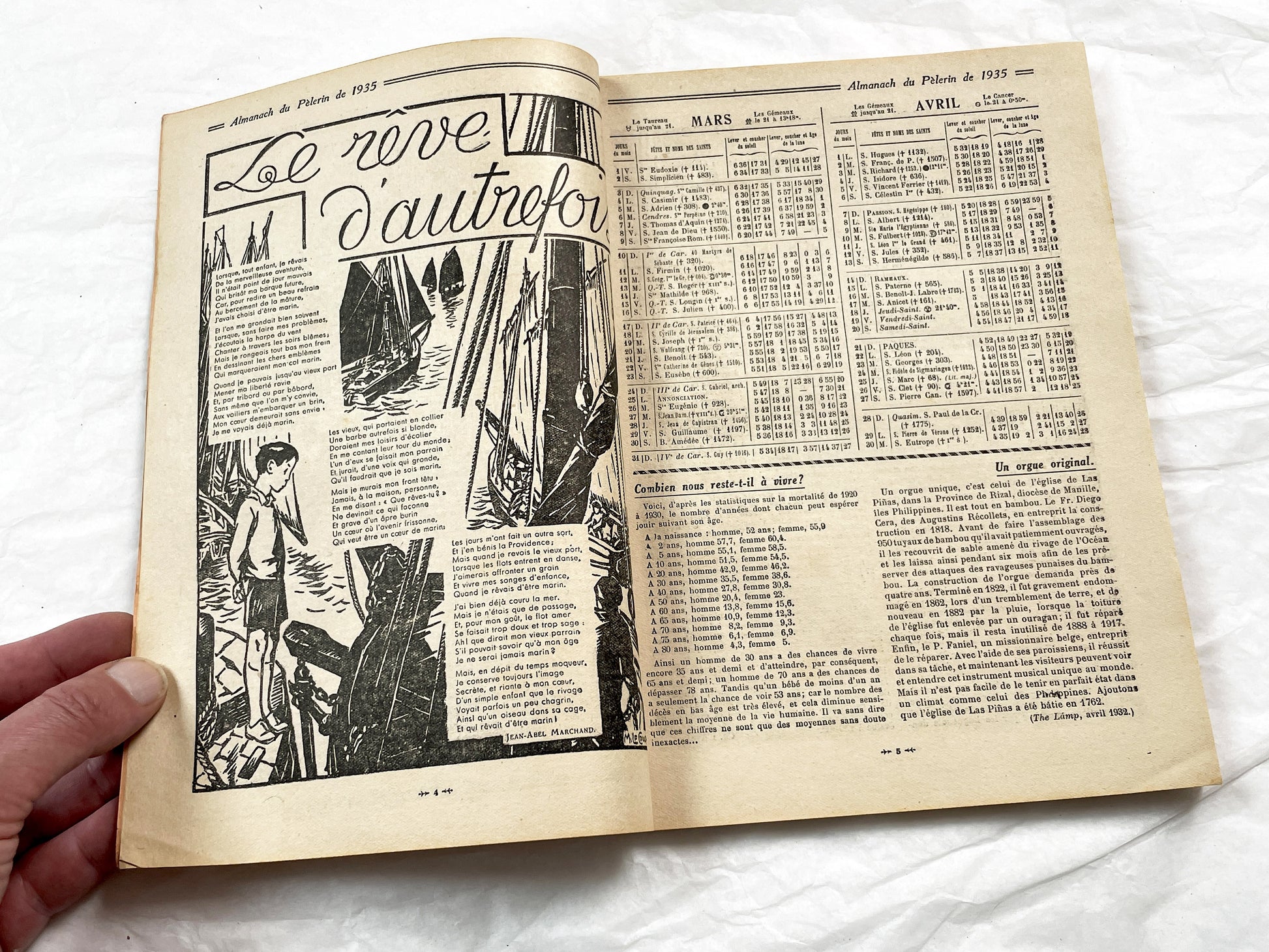 1930s - Vintage French Religious Almanac - Catholic Almanac - Illustrated Annual Book - Maison de la Bonne Presse - Historical - Collectible
