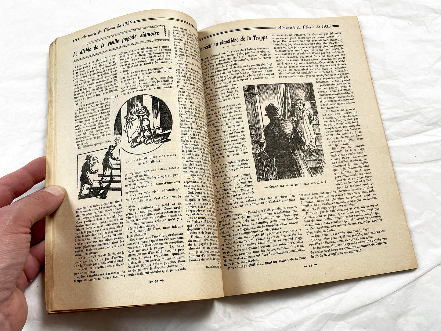 1930s - Vintage French Religious Almanac - Catholic Almanac - Illustrated Annual Book - Maison de la Bonne Presse - Historical - Collectible