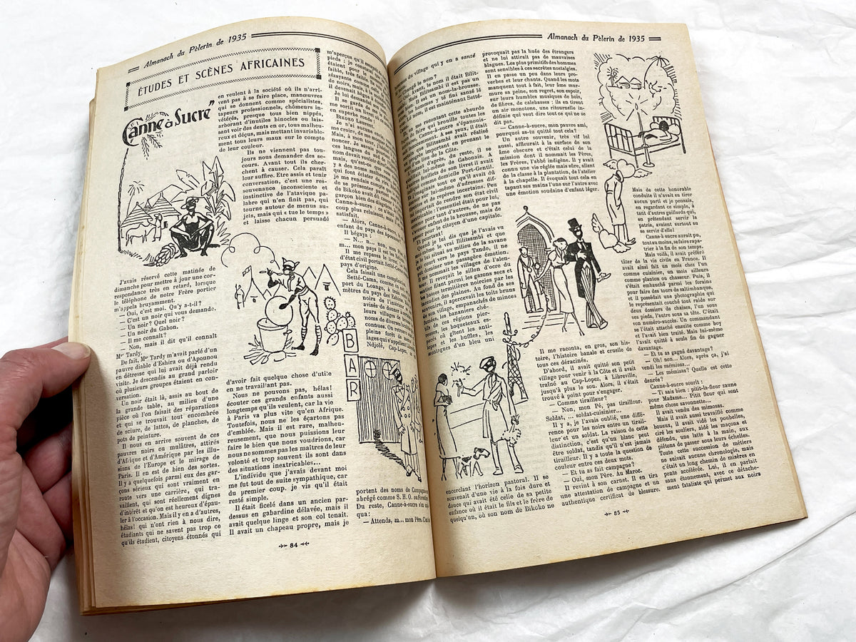 1930s - Vintage French Religious Almanac - Catholic Almanac - Illustrated Annual Book - Maison de la Bonne Presse - Historical - Collectible