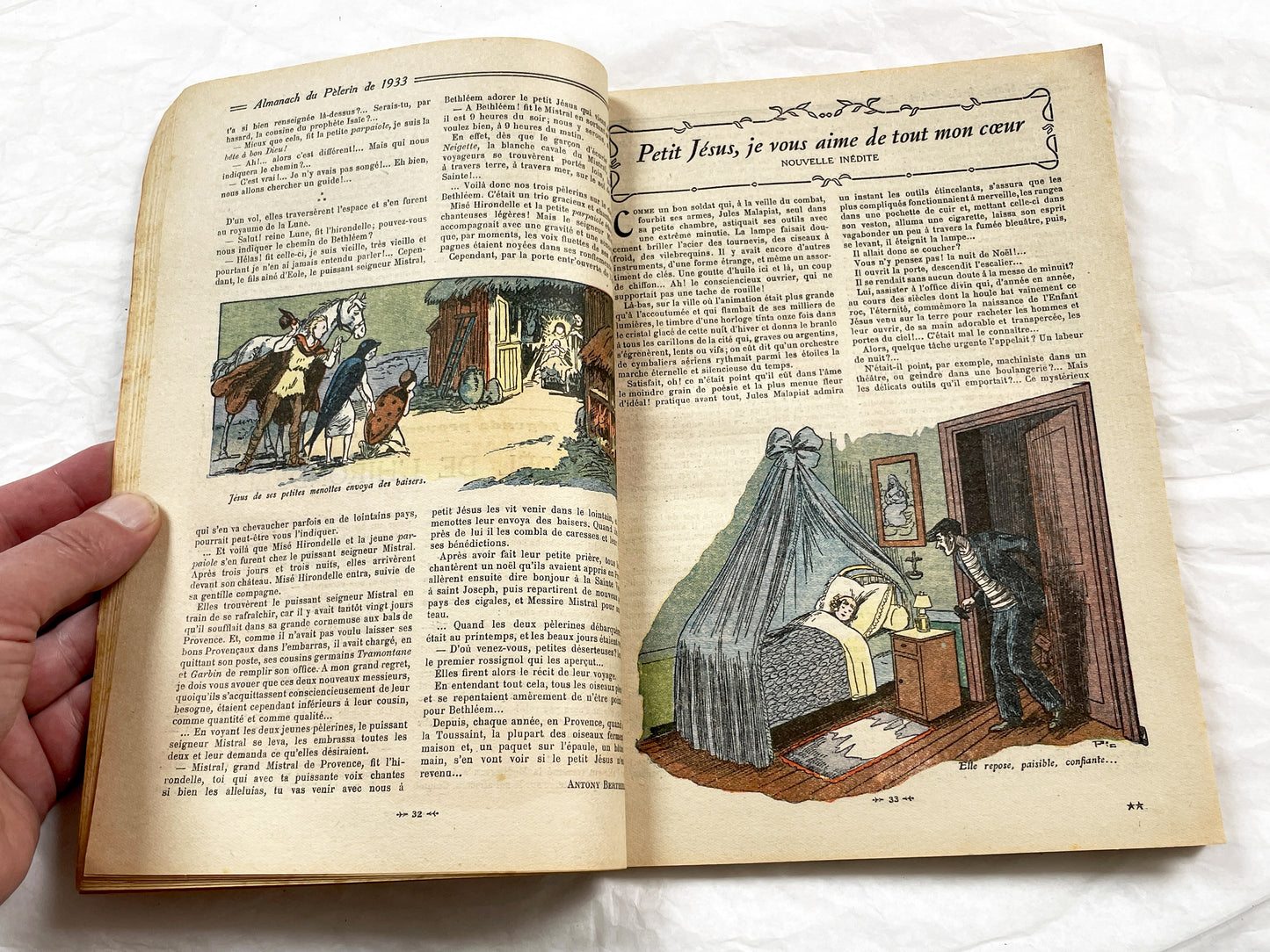 1930s - Antique 1933 French Catholic Pelerin Almanac - Vintage Religious Publication - Illustrated Calendar - Paris Good Press Collectible