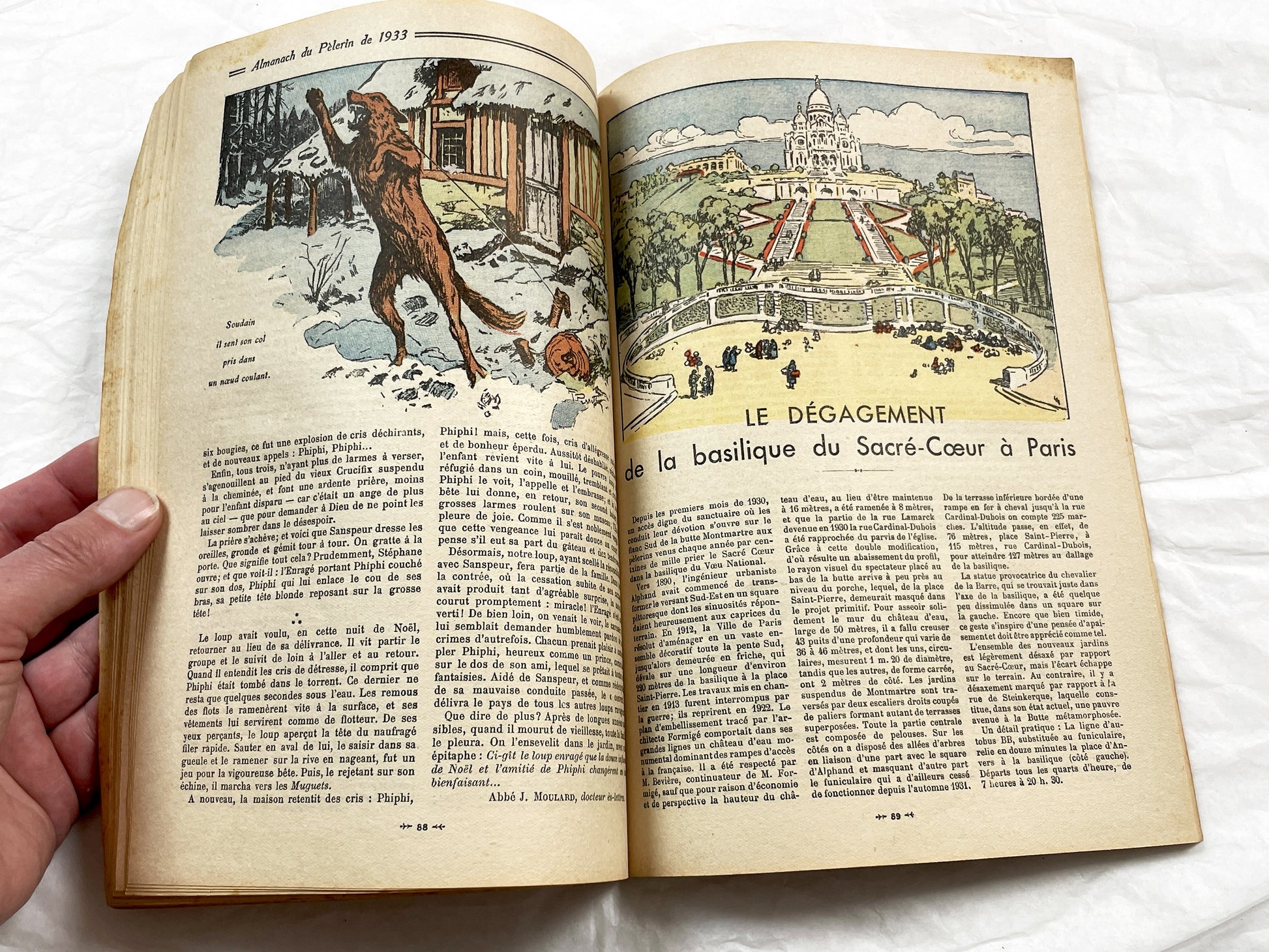 1930s - Antique 1933 French Catholic Pelerin Almanac - Vintage Religious Publication - Illustrated Calendar - Paris Good Press Collectible
