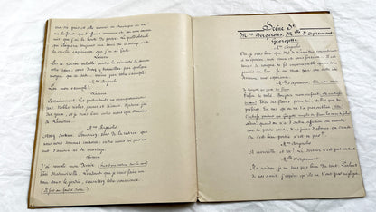 Late 19th - 33 pages Handwritten French Theatrical Play Script - Vintage Drama Manuscript - Literary Document - Paris Publisher