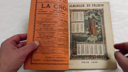 1900s - Vintage Almanac - Le Pelerin Illustrated Annual - Catholic Publication - Paris 1900 - Historical Document - Religious Heritage
