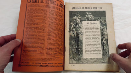 1900s - Antique French Almanach du Pelerin - 1906 Illustrated Catholic Magazine - Historical Almanac Periodical - French Ephemera