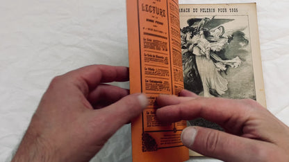 1900s - Antique French Religious Almanac Le Pelerin 1905 - Illustrated Catholic Publication - Vintage European Collectible Book from Paris.