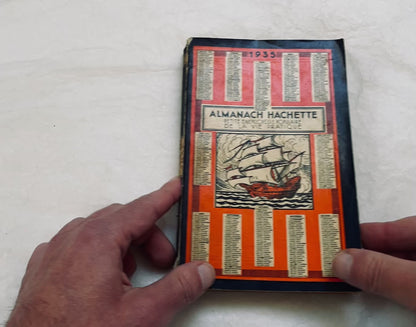 1930s – 430 Pages Almanach Hachette – Vintage French illustrated almanac – Practical life & cultural encyclopedia