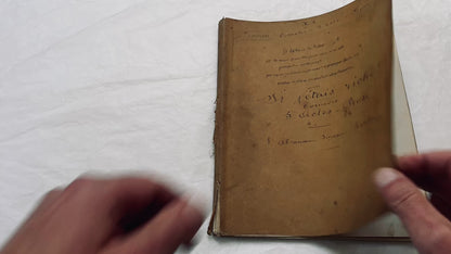 Late 19th - 140 Pages French Handwritten Play Script - Original Theatre Manuscript - Late 19th Century Comedy Drama - Suzanne Kamber