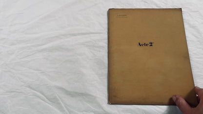 Late 19th - 34 Pages French Theatrical Play Script Manuscript - Antique Handwritten French Play Draft - Vintage Parisian Drama Copy