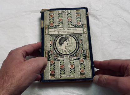 1900s – 530 Pages Almanach Hachette – Vintage Hachette Almanach – Early 1900s French Illustrated Yearbook