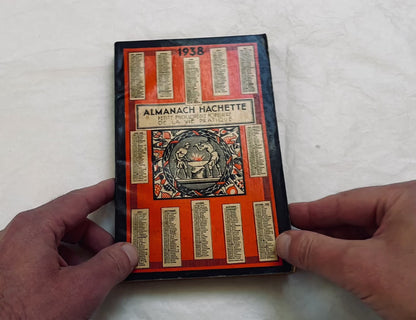 1930s – 380 Pages Almanach Hachette – Vintage French illustrated almanac – Practical life & cultural encyclopedia