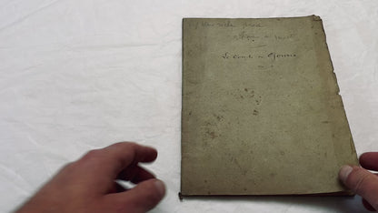 Late 19th - 82 Pages Handwritten French Play Manuscript - Historical Theater Script - Antique Literary Work - Original French Document.